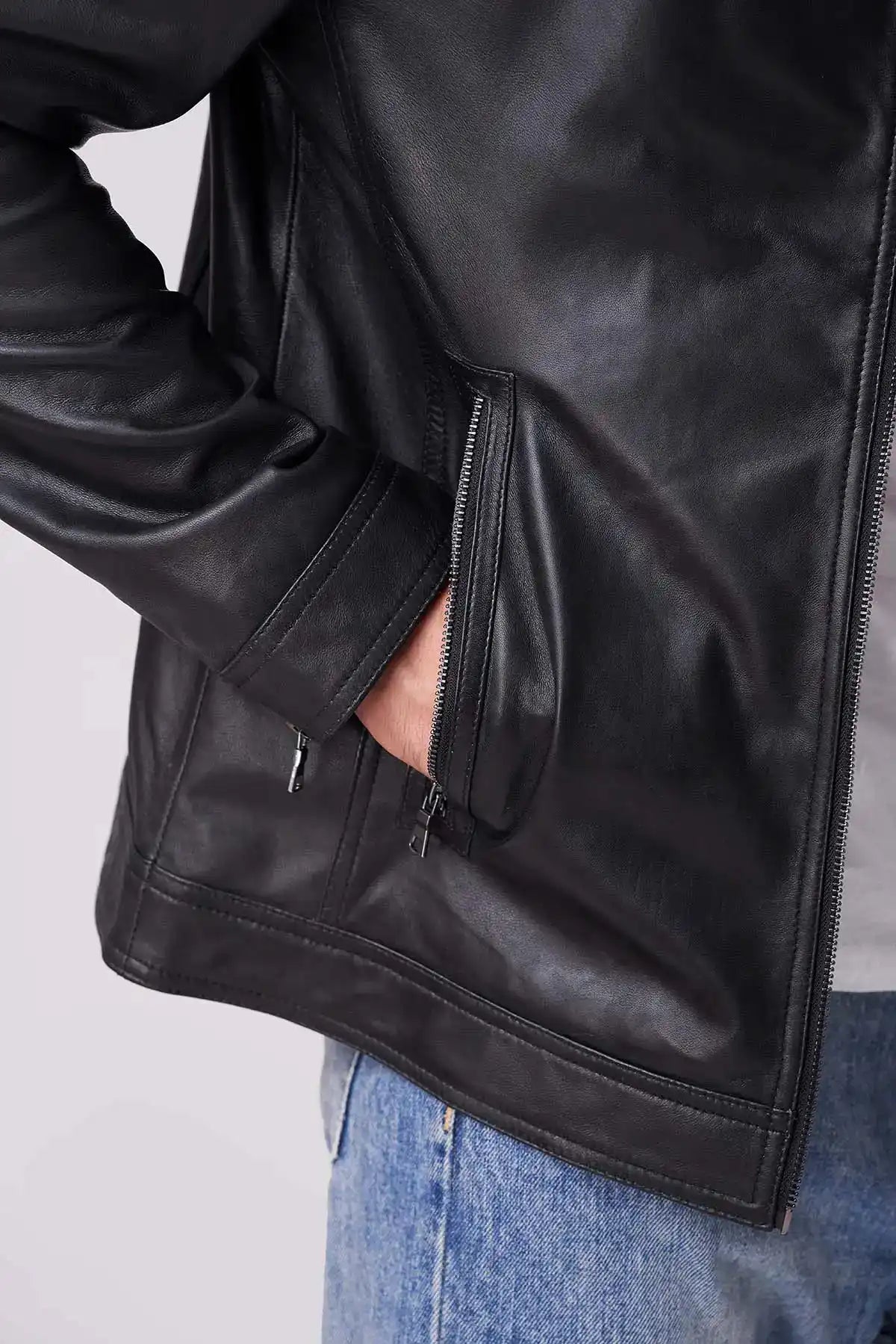 Shop Men Club Night Classic Leather Jacket