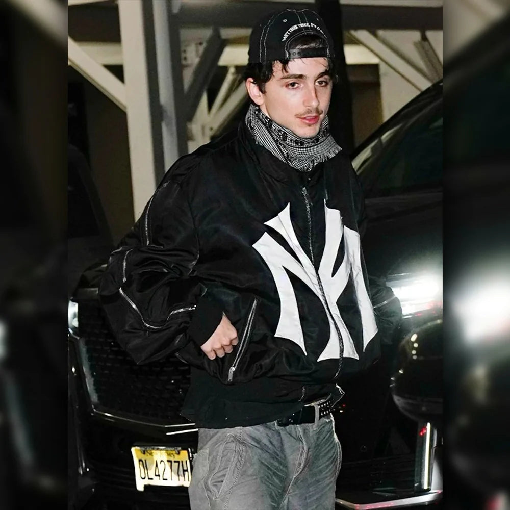 Timothée Chalamet Mowalola My City Jacket