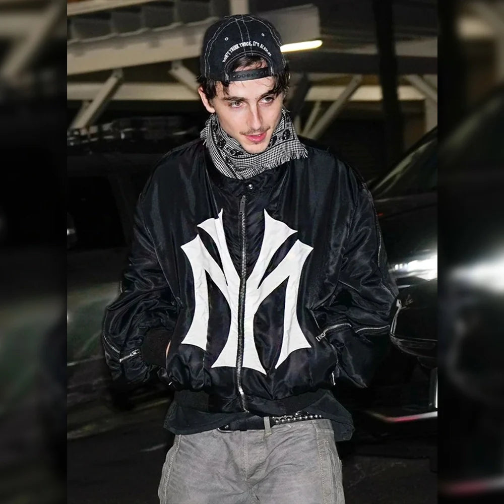 Timothée Chalamet Mowalola My City Jacket