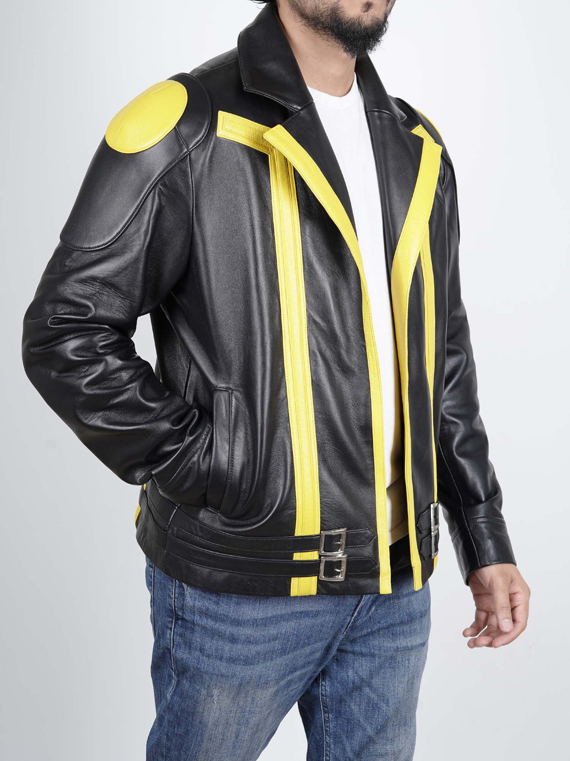 Shop MENS POKE SPARK YELLOW TEAM LEADER JACKET BY TJS