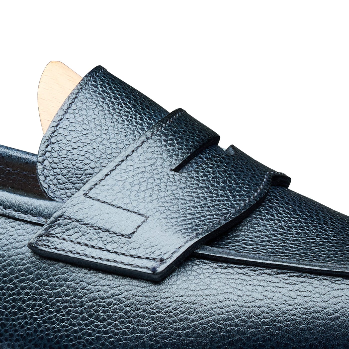 Richmond 2 Navy Pebble Grain