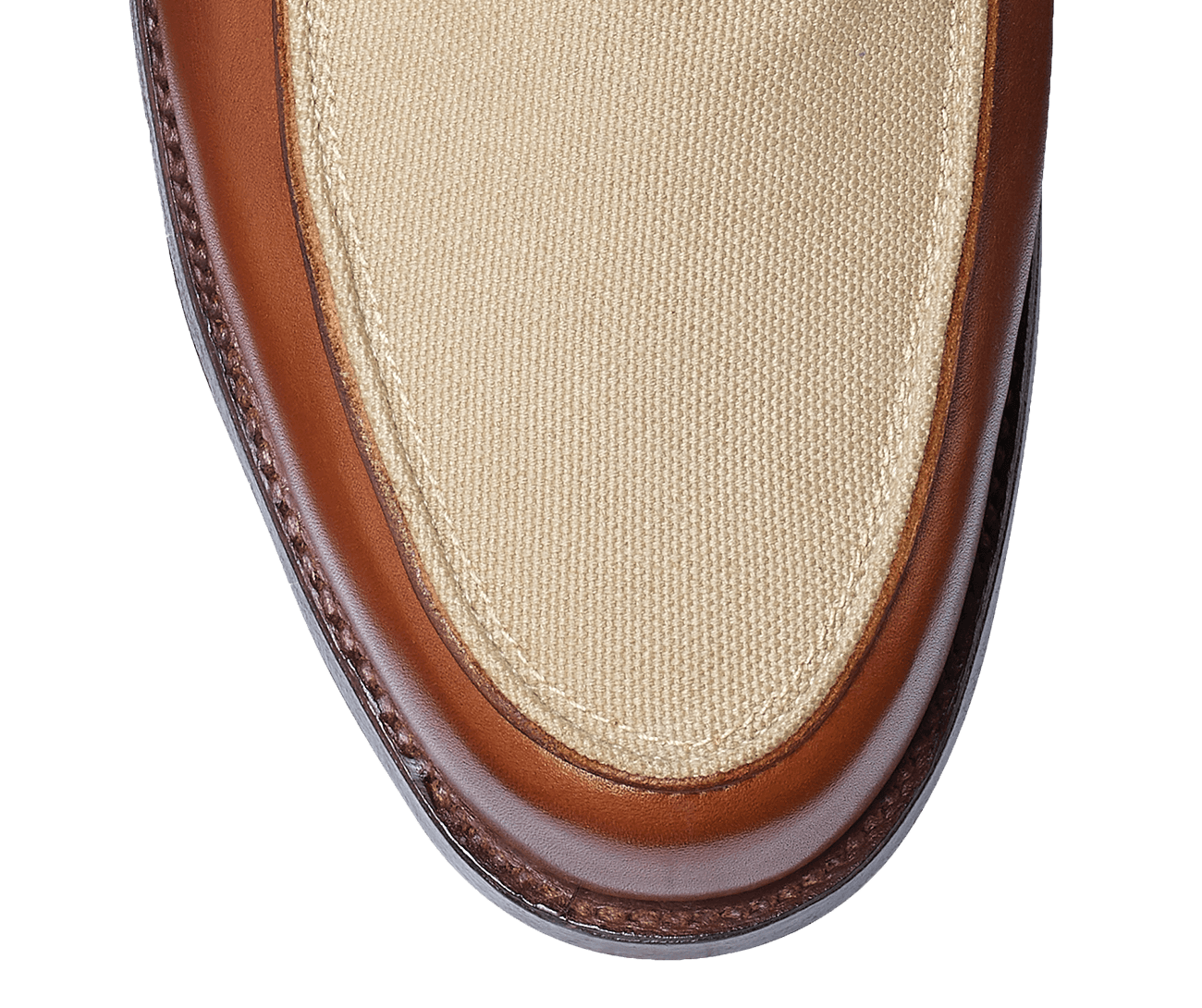 Richmond 2 Tan Burnished Calf &amp; Stone Canvas