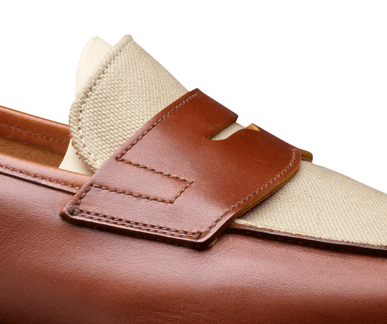 Richmond 2 Tan Burnished Calf &amp; Stone Canvas