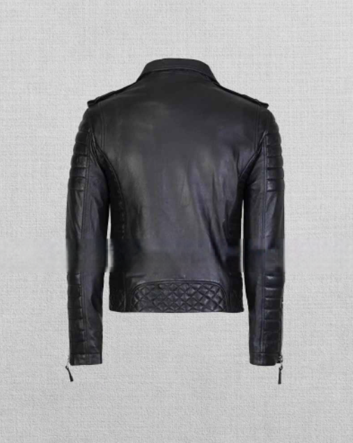 Shop MEN SLIM FIT MOTORCYLE LEATHER JACKET