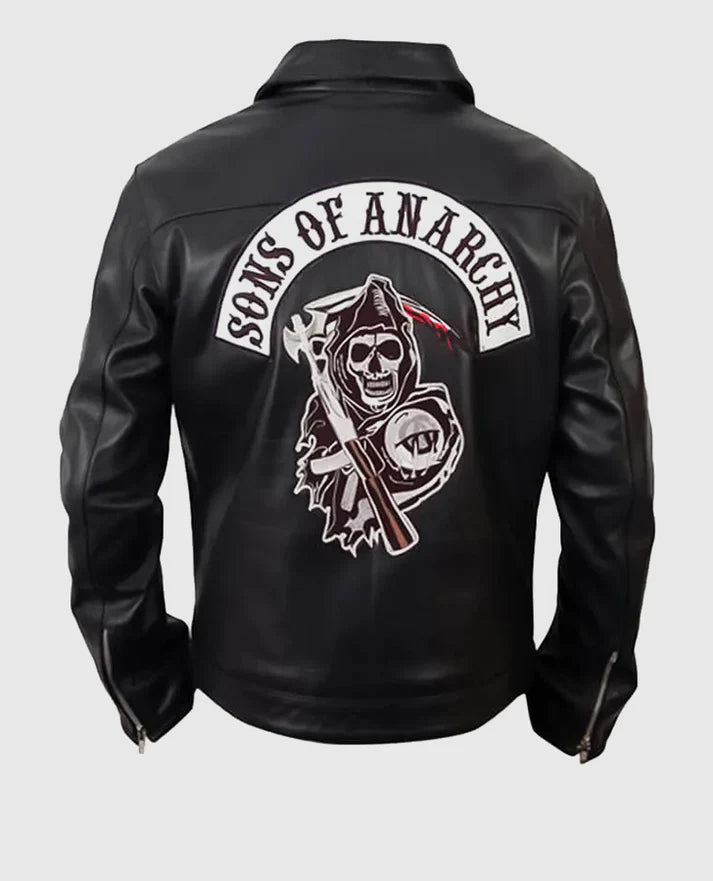 Shop Sons Of Anarchy Black Biker Leather Jacket