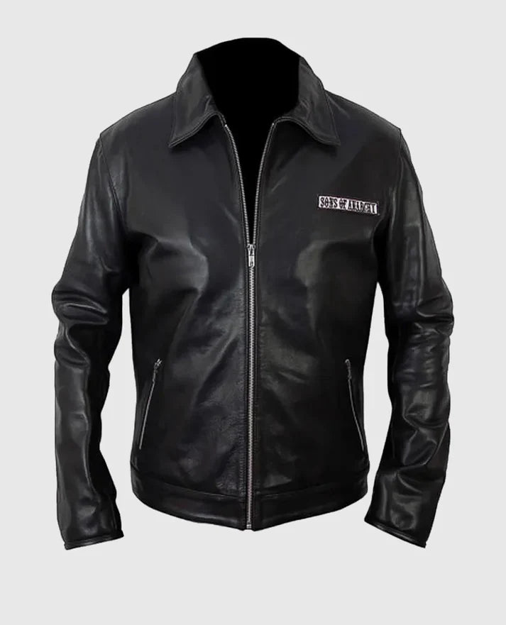 Shop Sons Of Anarchy Black Biker Leather Jacket