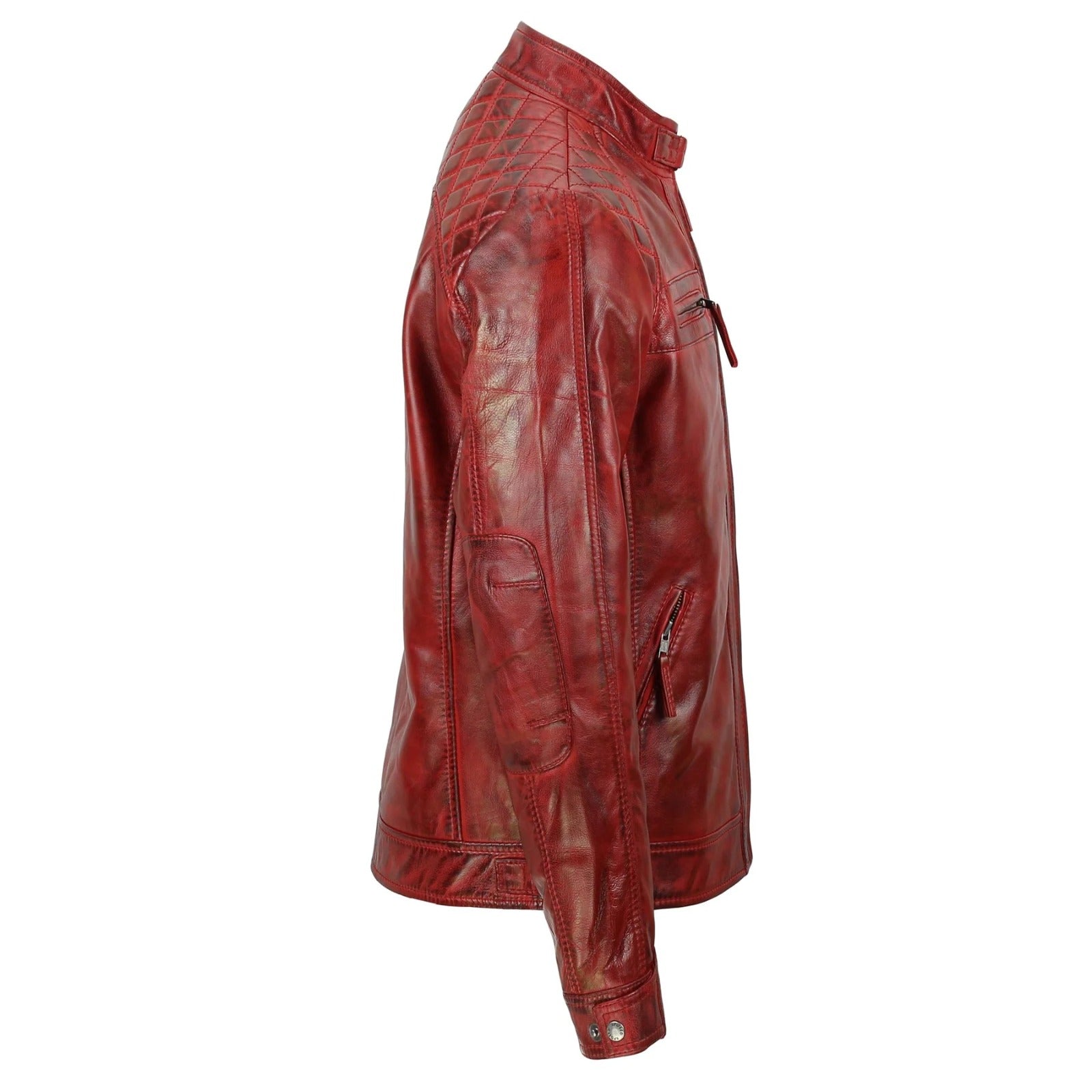 SHOP RED VINTAGE BIKER LEATHER JACKET