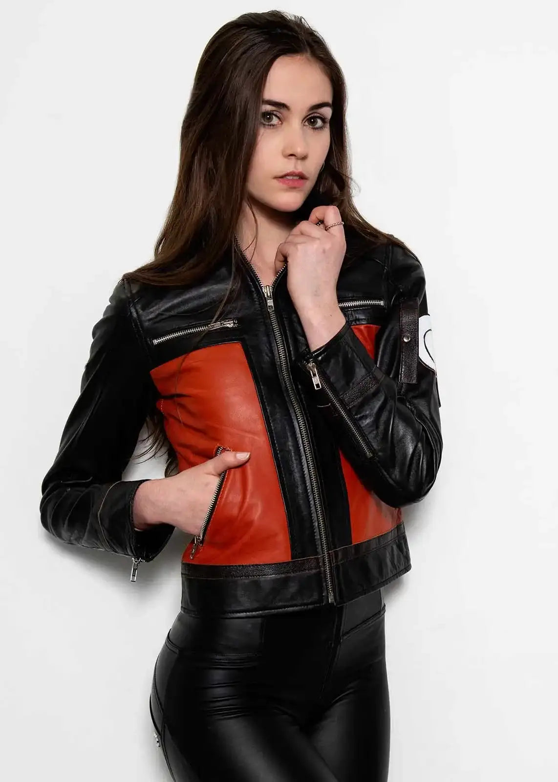 Women’s Orange Shippuden Uzumaki Leather Jacket