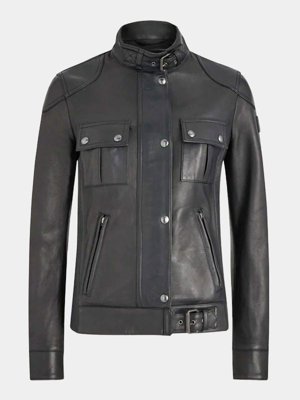 Shop Men Black Fashion Leather Jacket