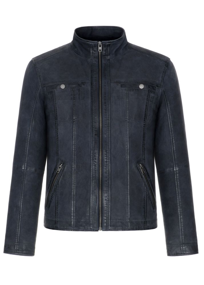 Shop Used Look Leather Jacket for Men's