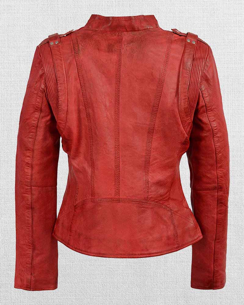 Shop Woman's Double Zipper Asymmetrical Moto Jacket