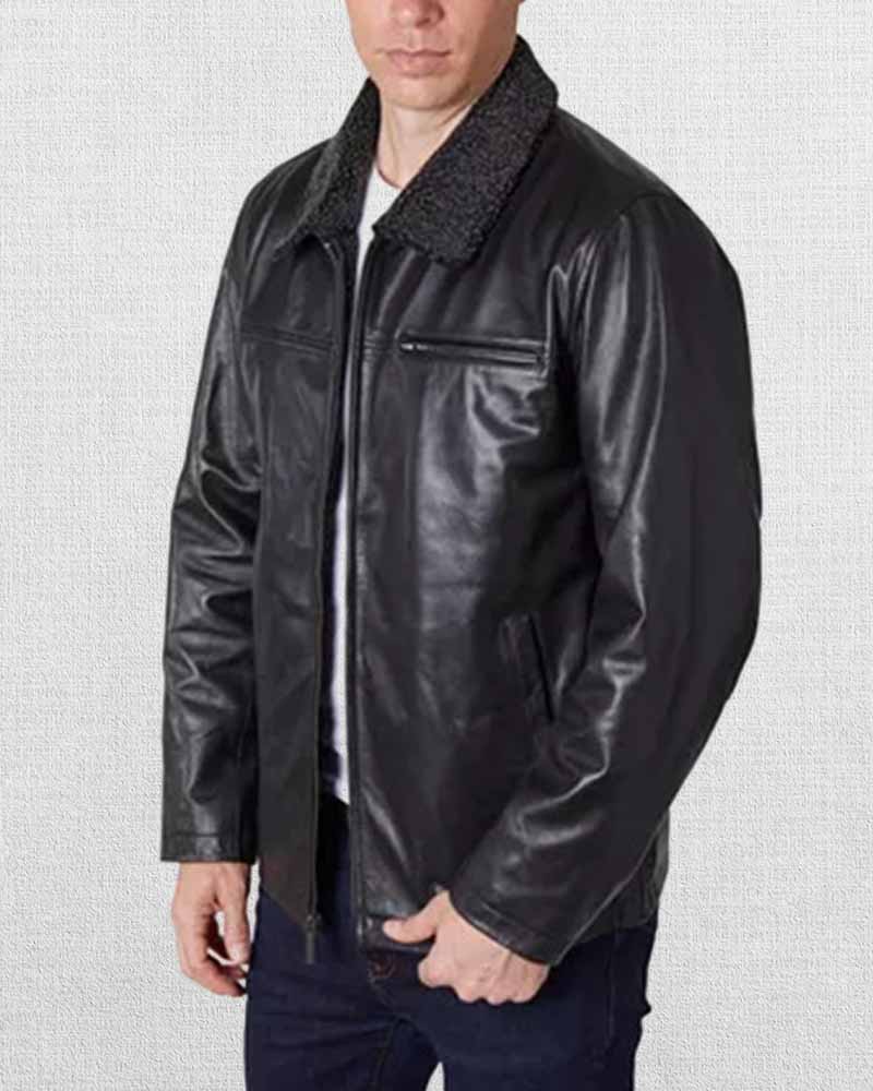 Shop Men's Zipper Leather Jacket