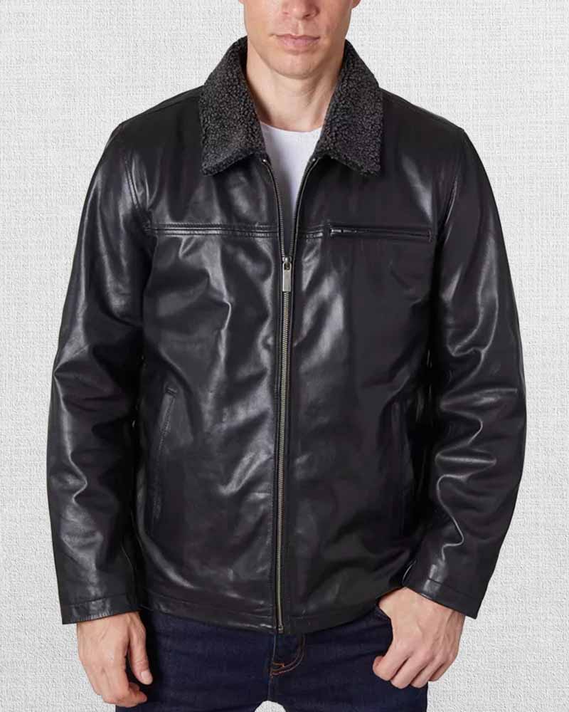 Shop Men's Zipper Leather Jacket