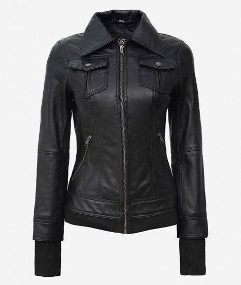 Shop Trending Black Bomber Jacket With Removable Hood