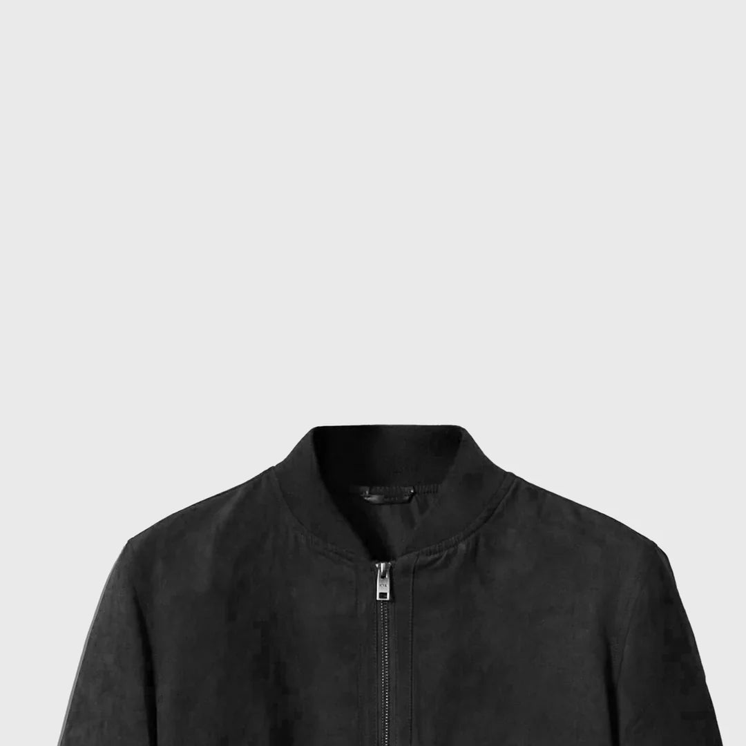 Shop The Elegant Suede Bomber - Men's Leather Jacket
