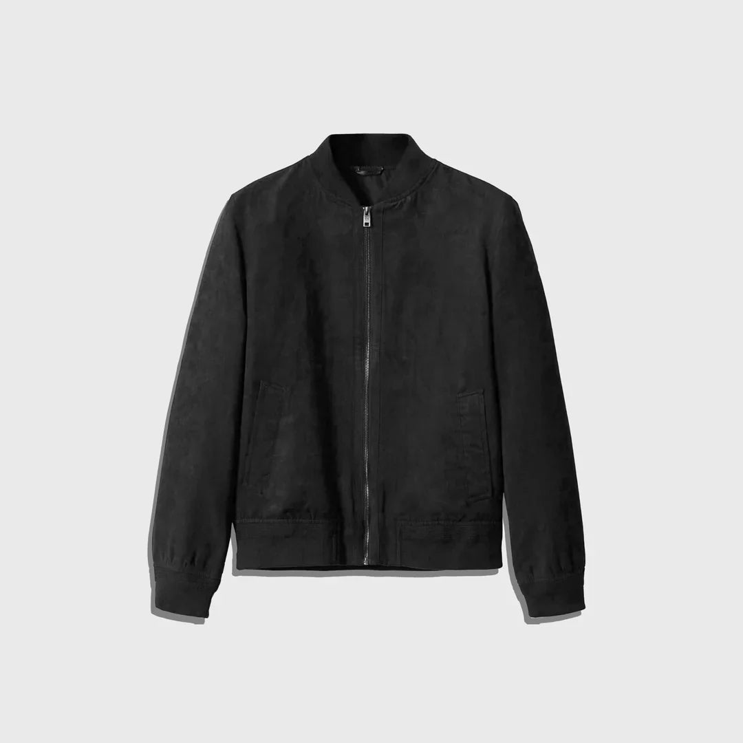 Shop The Elegant Suede Bomber - Men's Leather Jacket