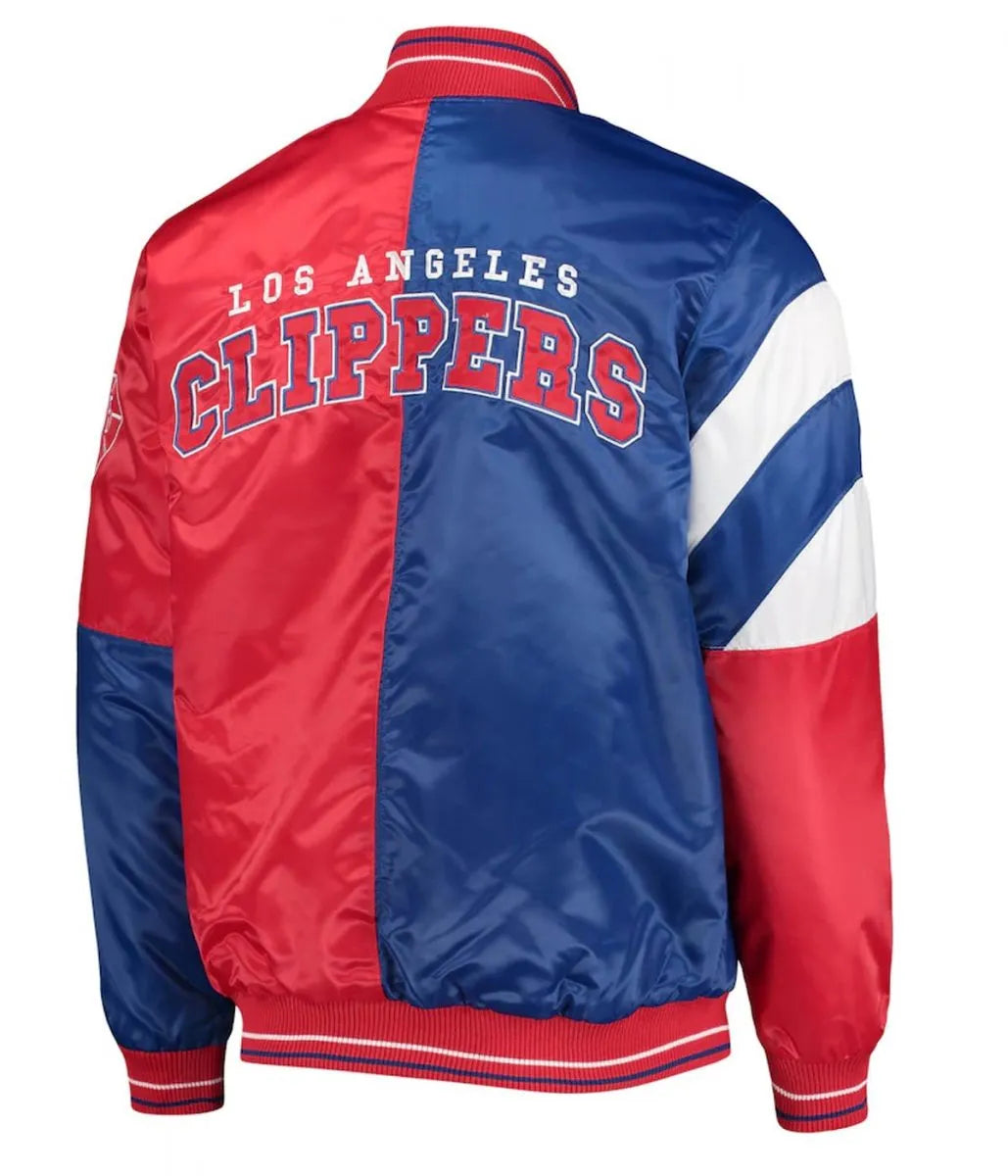 LA Clippers Bomber Red Jacket