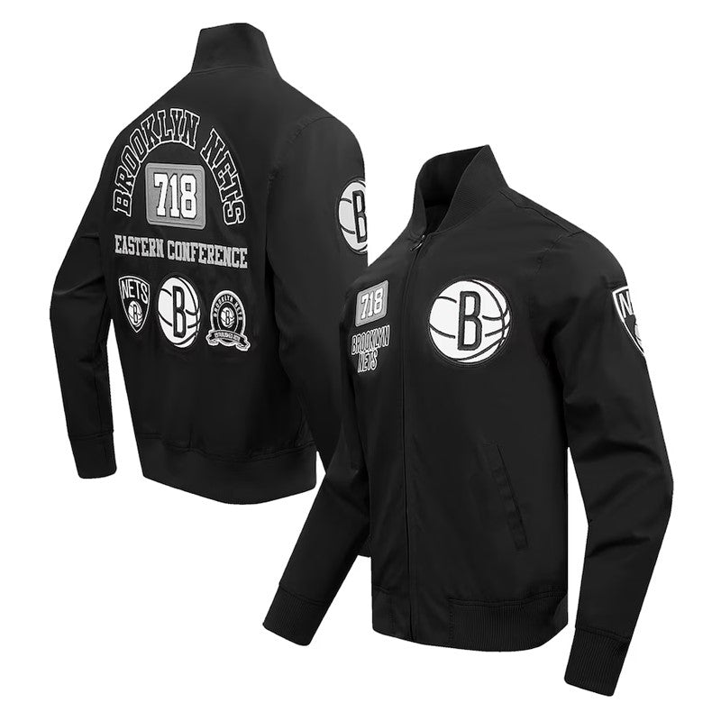 Shop Brooklyn Nets Area Code Black Jacket