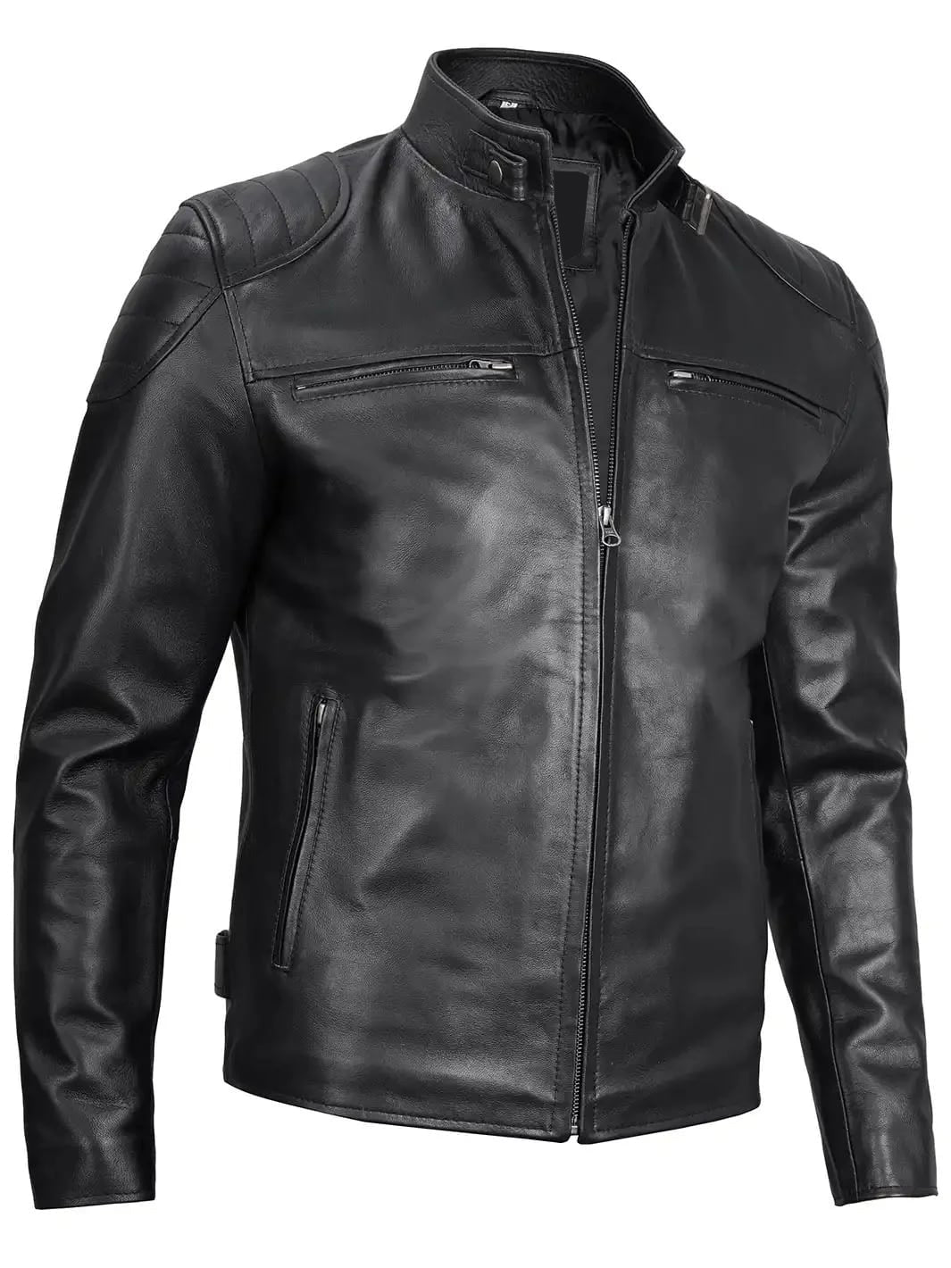 Shop Men’s Black Motorcycle Leather Jacket – Classic Style Meets Rugged Design