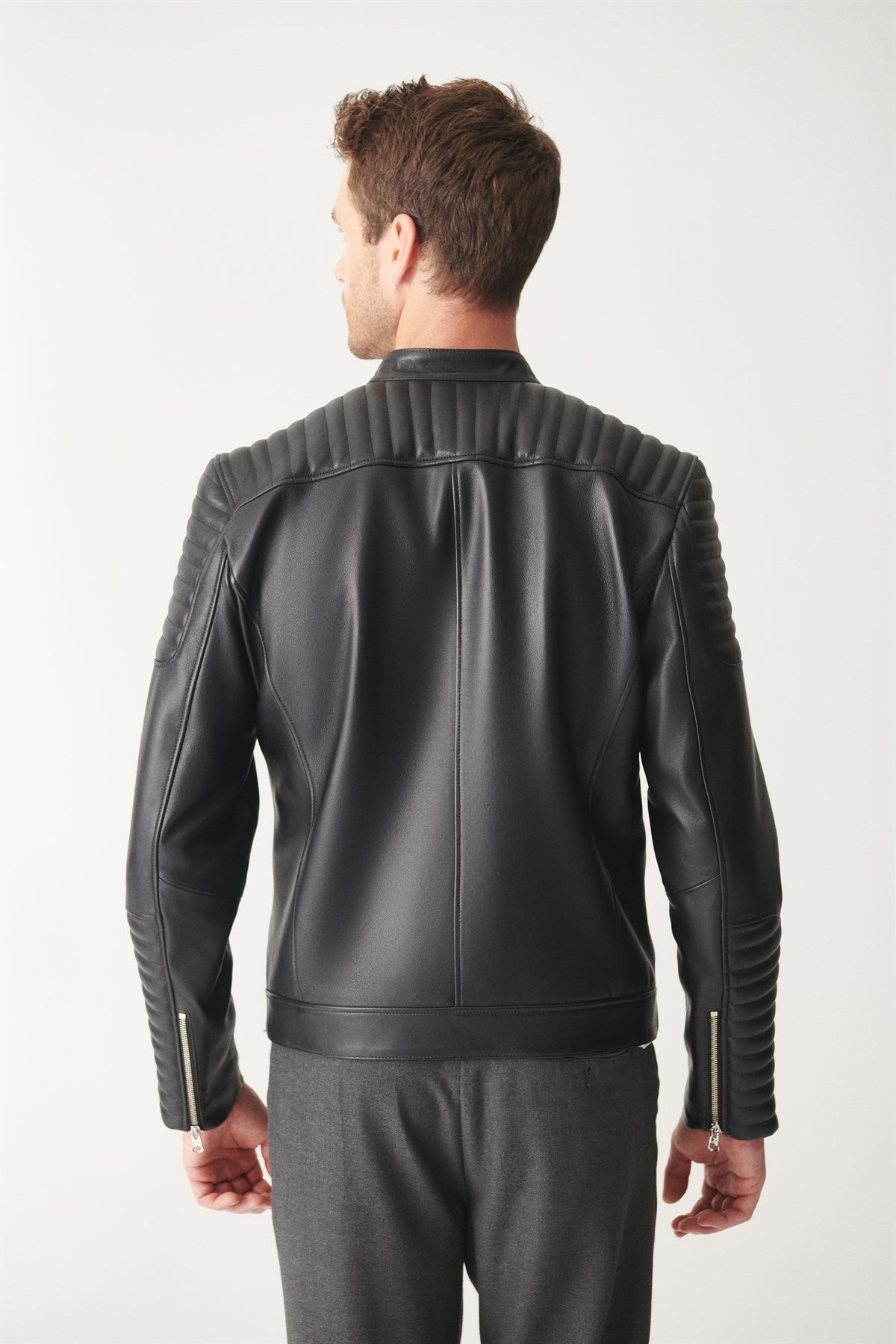 Shop Black Biker Leather Jacket By The Jacket Seller