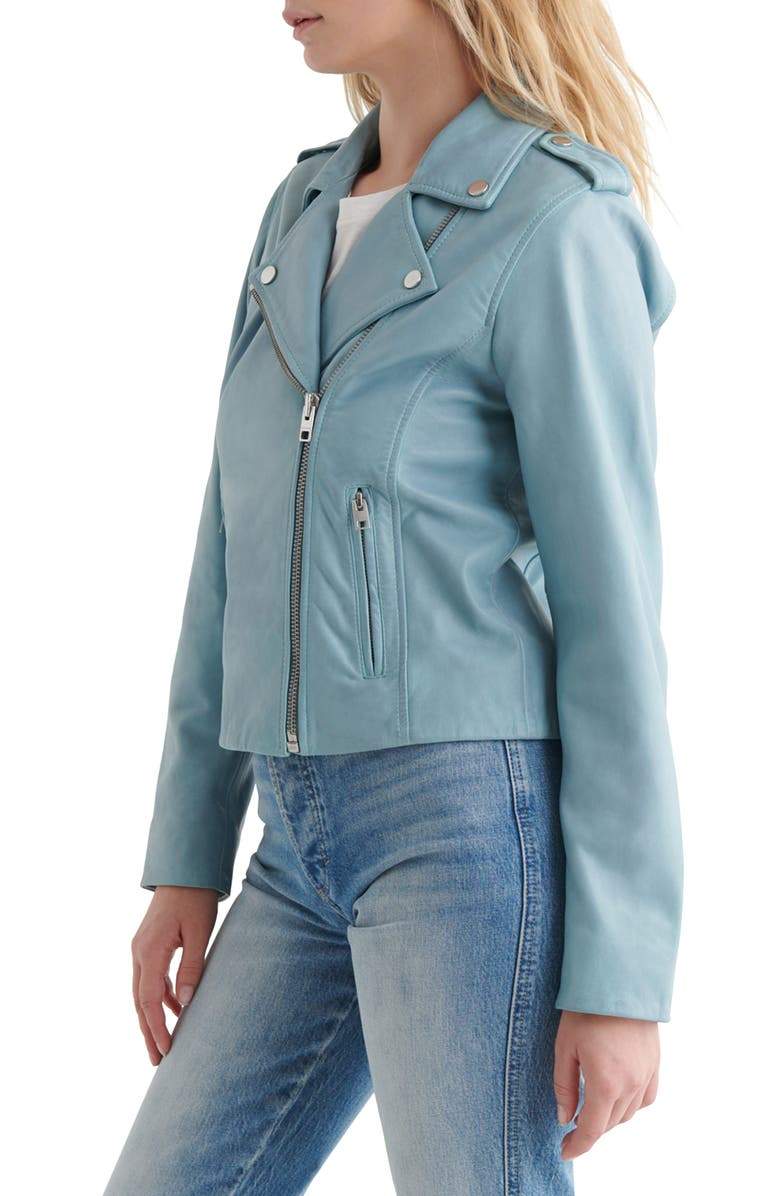 Shop Women Light Blue Biker Jacket