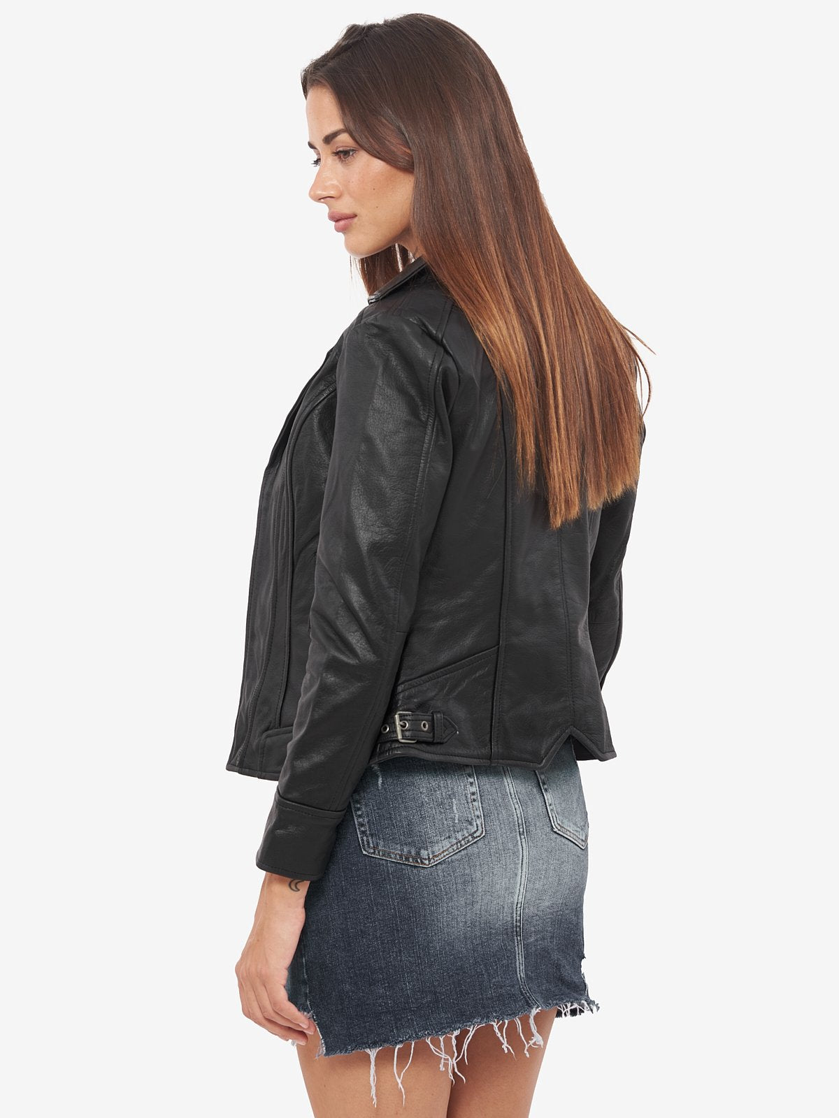 Short Body Leather Jacket for Women