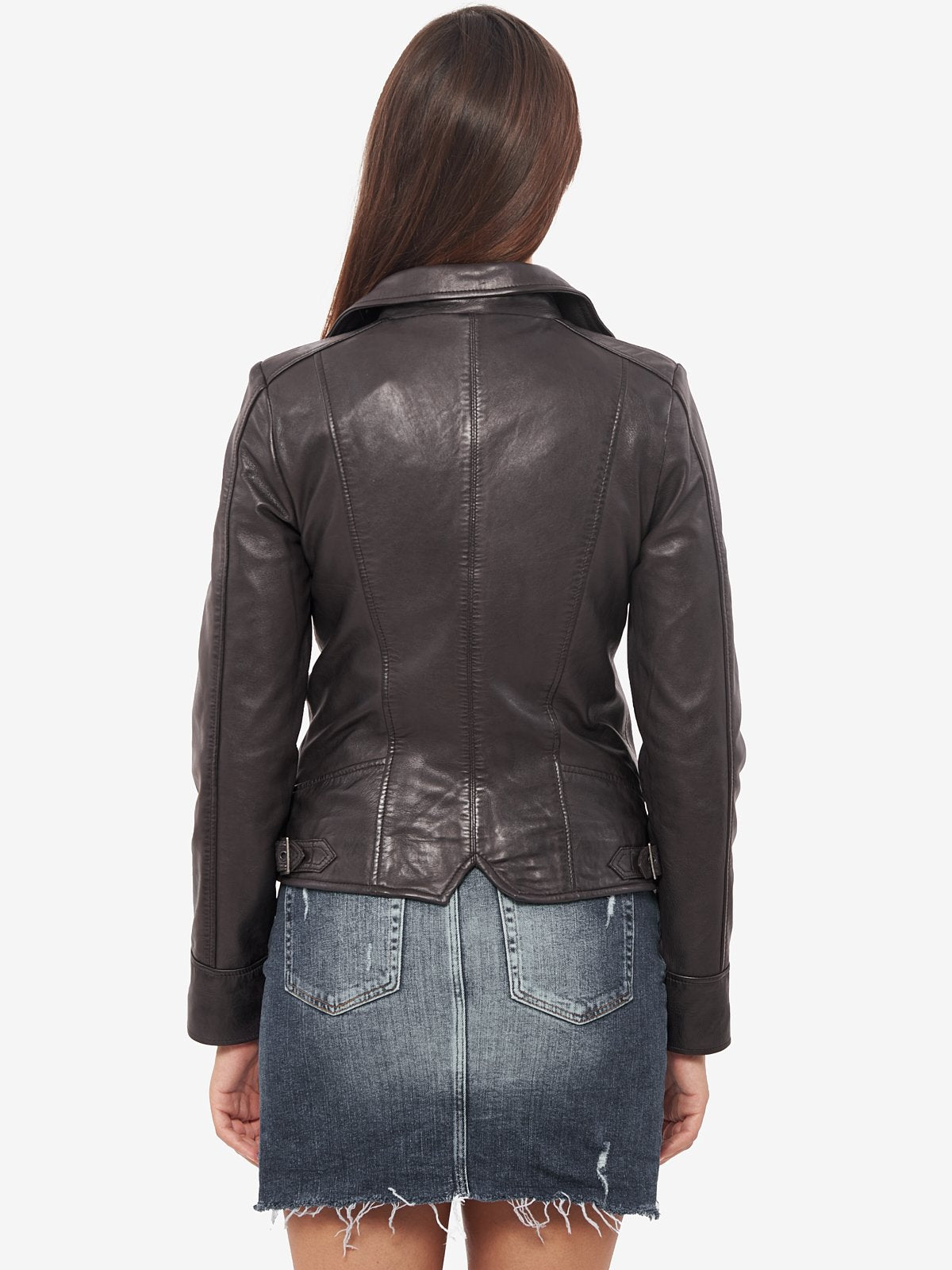 Shop Fashionable Black Biker Leather Jacket for Women