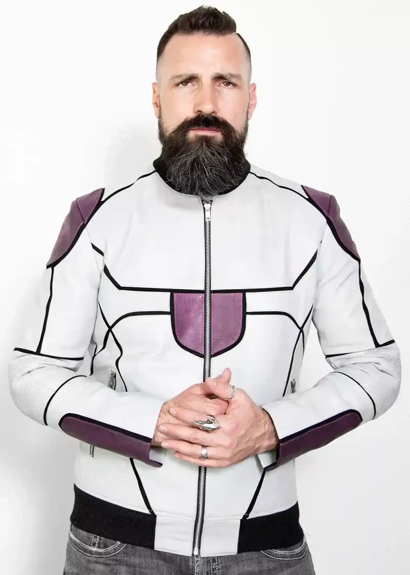 Shop Mens DBZ Frieza Final Form Leather Jacket
