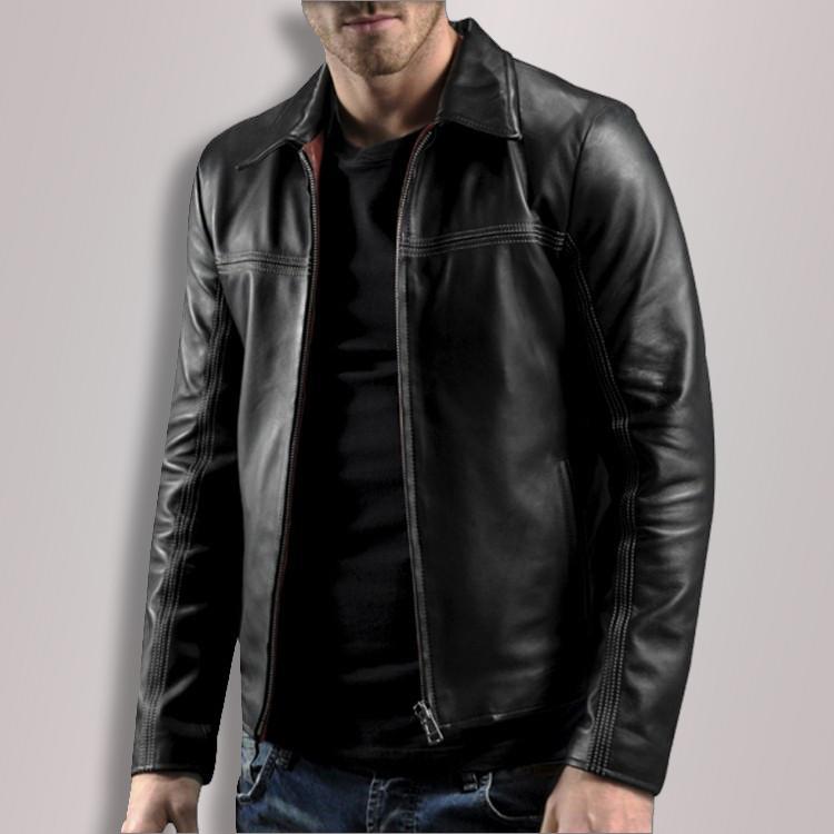 Shop British thriller movie Layer Cake Premium Leather Jacket
