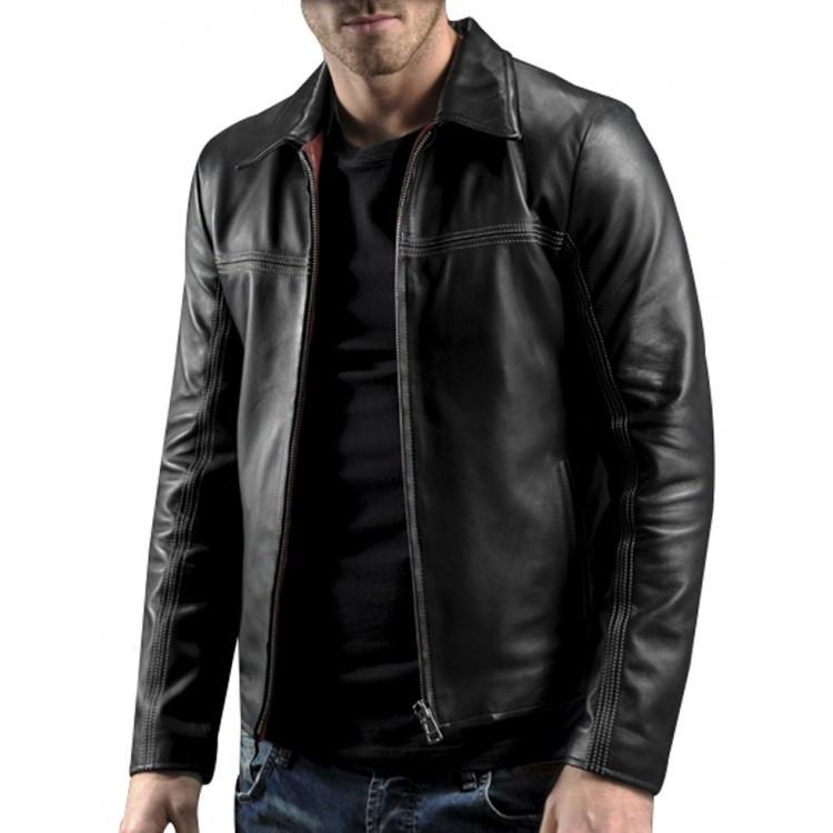 Shop British thriller movie Layer Cake Premium Leather Jacket