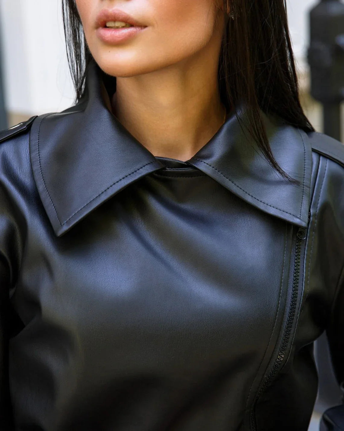 Shop Fashionable and Stylish Belted Black Leather Jacket