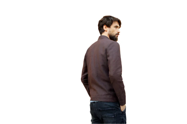 Shop Men's Premium Linen Bomber Jacket