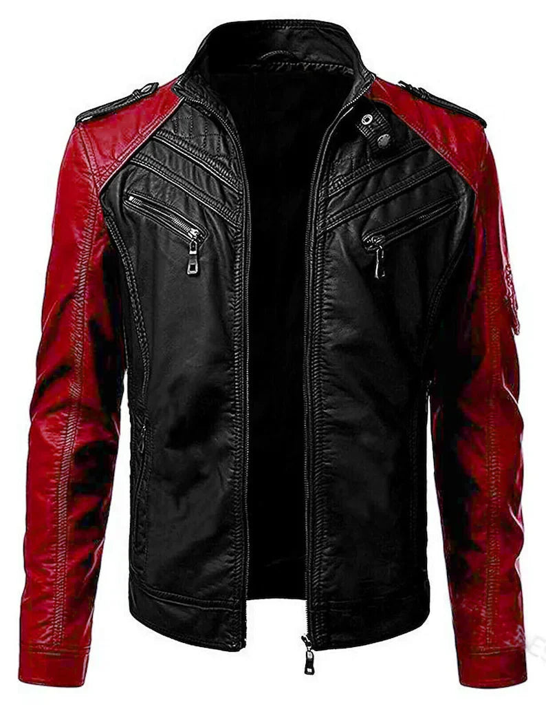 Shop Mens Black Leather Jacket by TJS