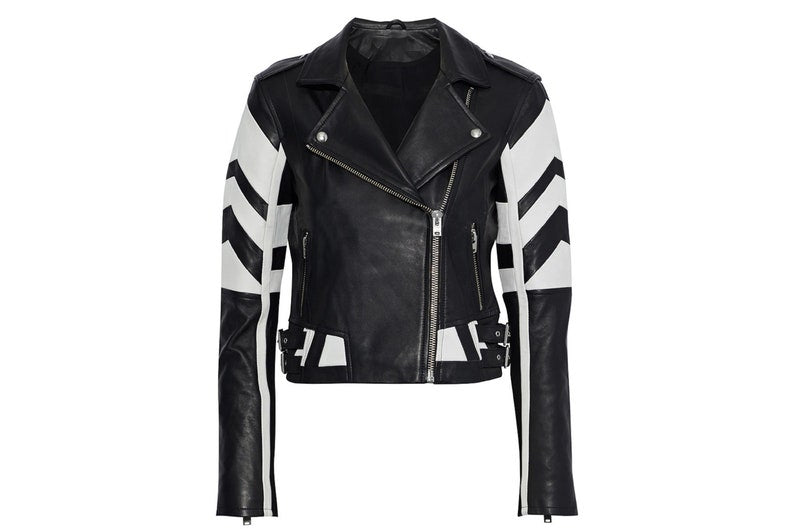 Shop Womens Black Moto Style Genuine Leather Motorcycle Slim Fit Biker Jacket by tjs