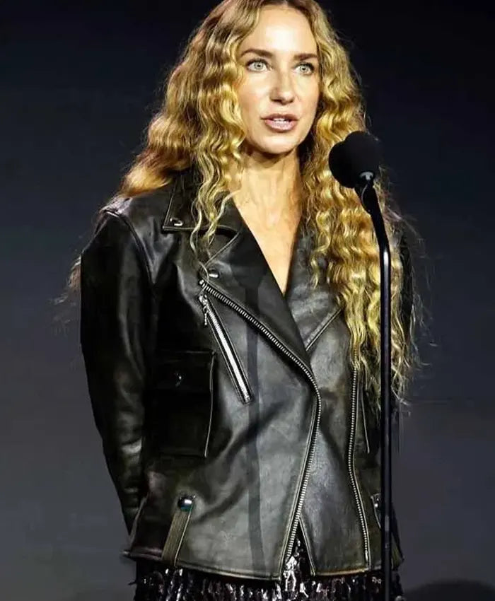 Fashion Awards Olympia Gayot Black Leather Jacket