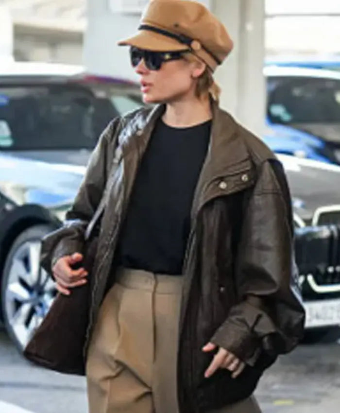 79th Cannes Mélanie Thierry Leather Jacket