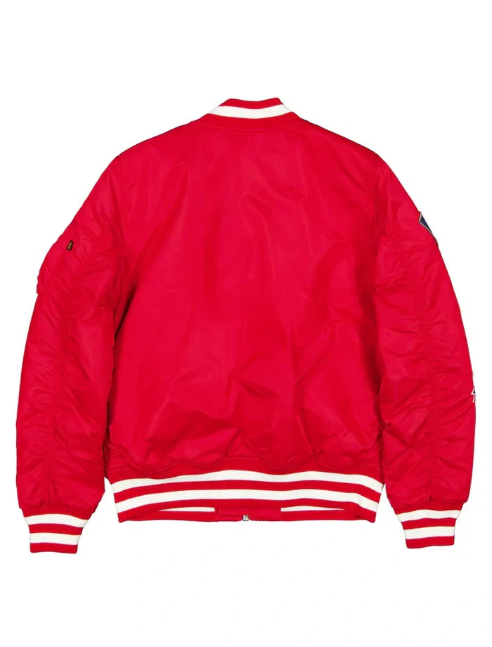 Spike Lee New York Yankees Red Bomber Jacket