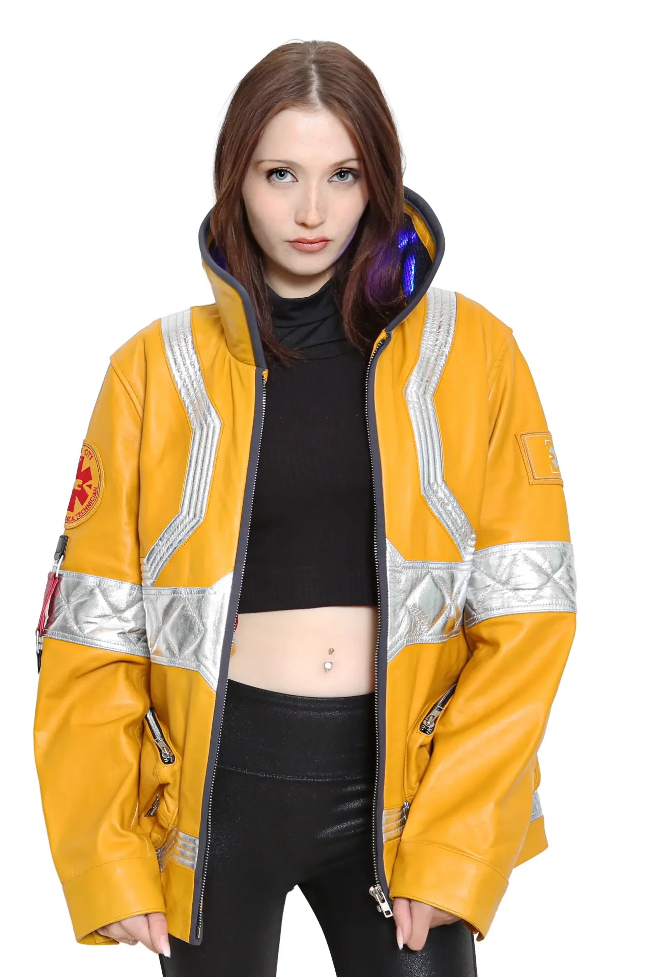 Women’s Cyberpunk Edgerunner David Martinez Leather Jacket
