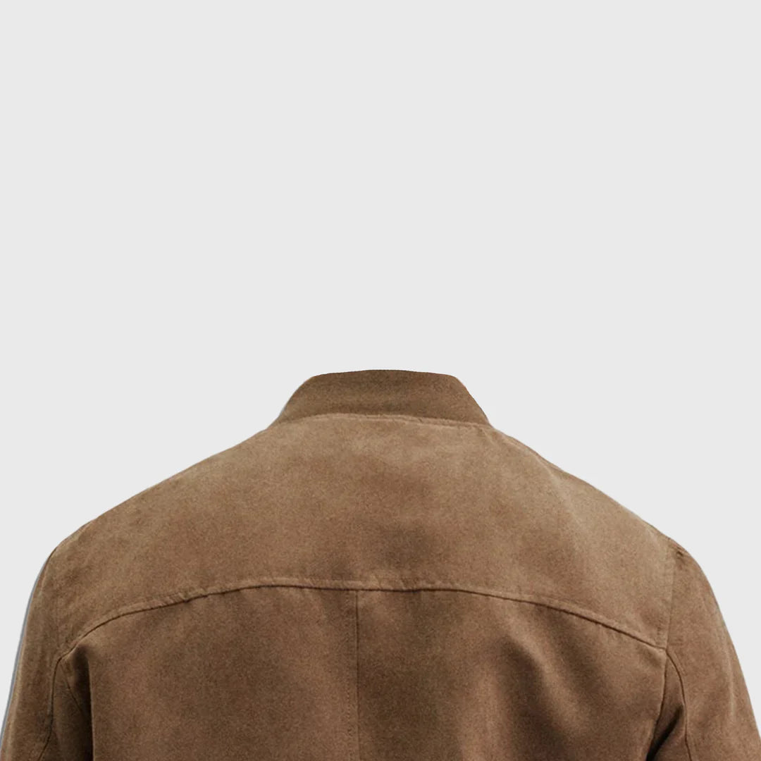 Shop The Elegant Suede Bomber - Men's Leather Jacket