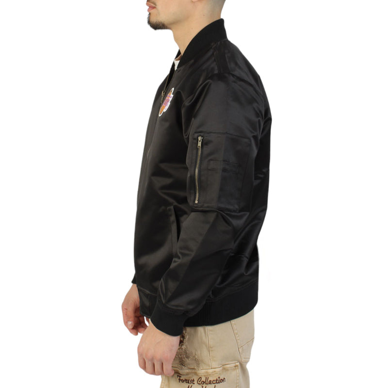 Shop LA Lakers Vintage Logo Lightweight Satin Jacket