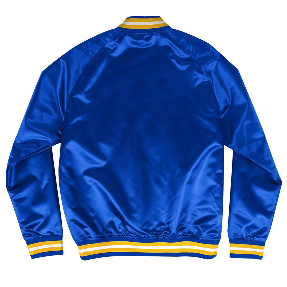 Shop LA Rams Lightweight Royal Satin Jacket