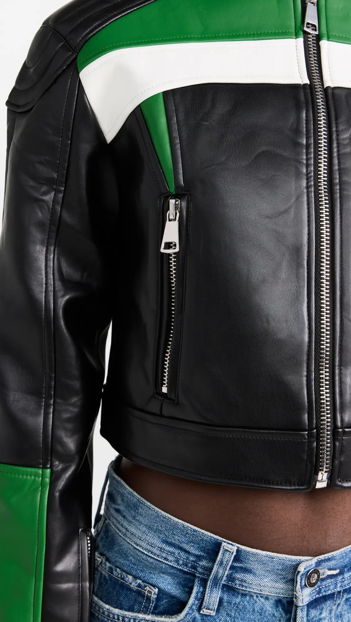 Shop Nueve Biker Jacket by TJS