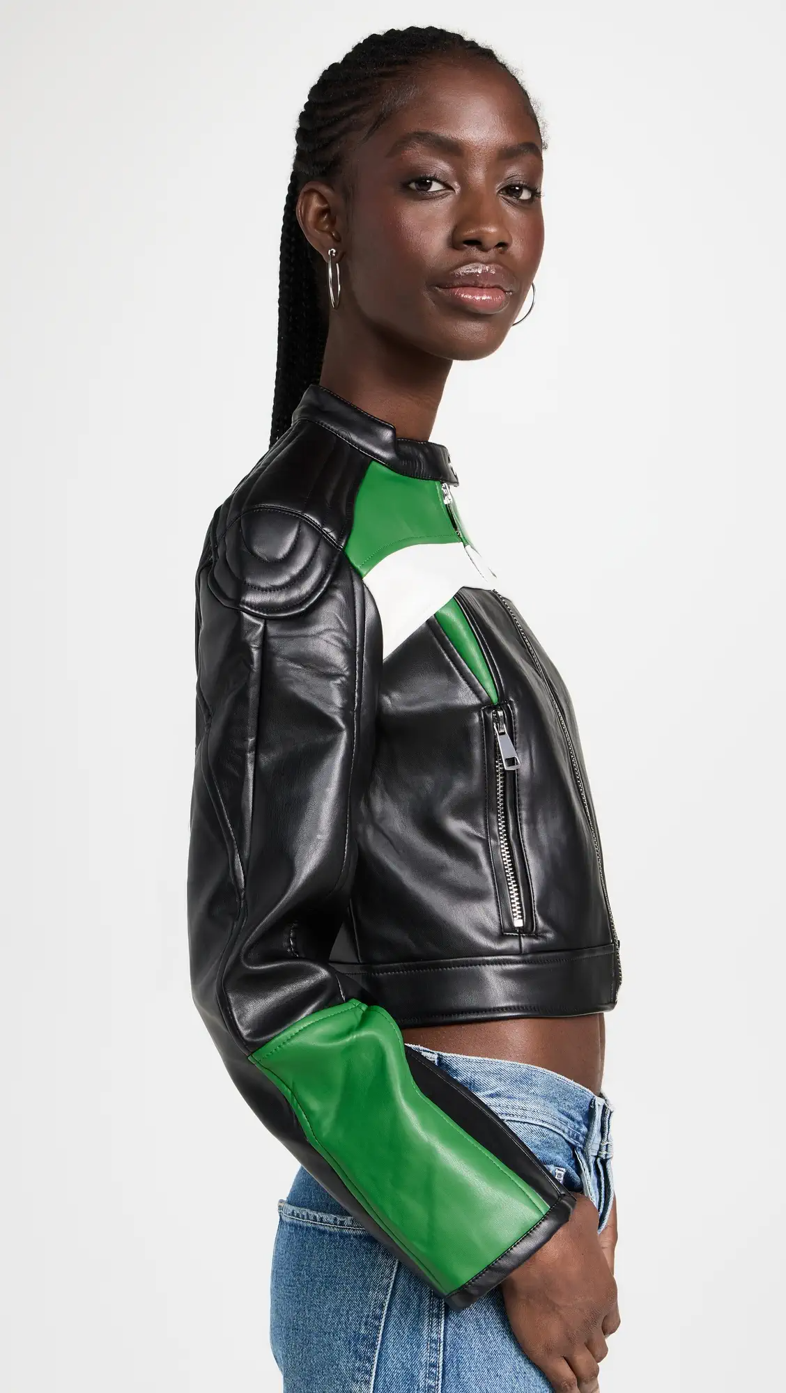 Shop Nueve Biker Jacket by TJS