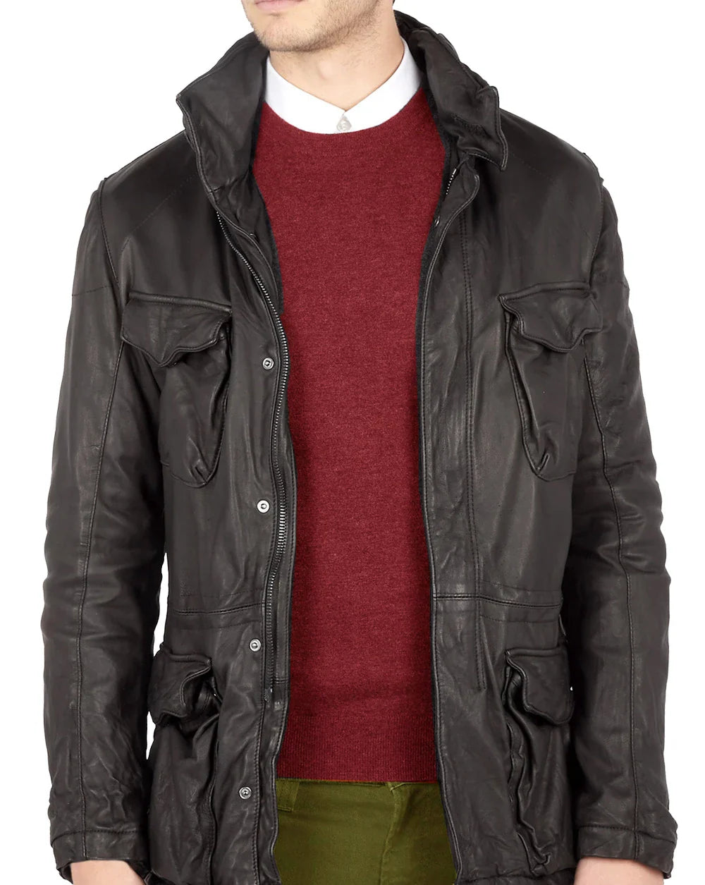Shop Los Angeles Washed Leather Jacket