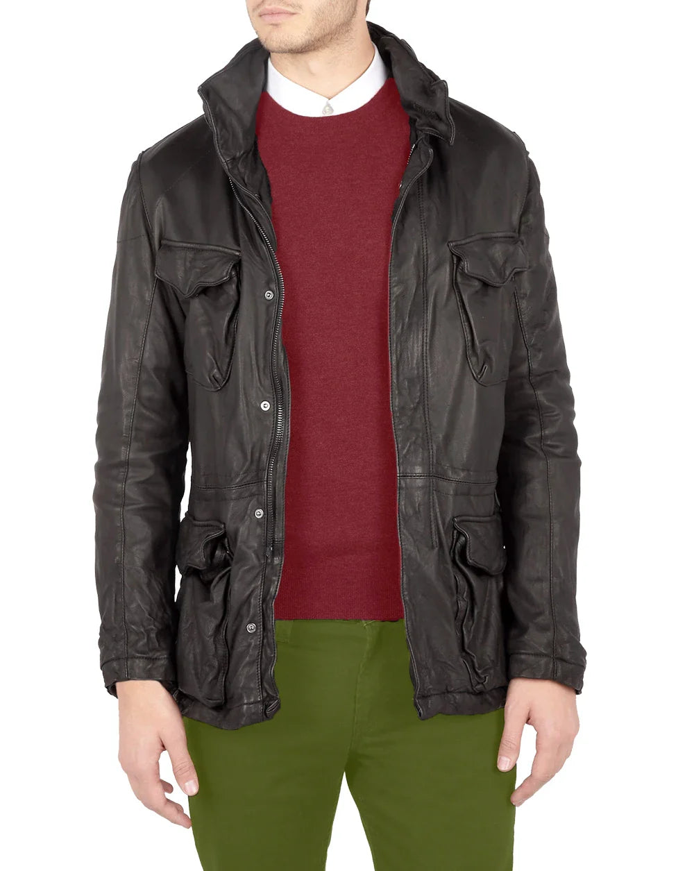 Shop Los Angeles Washed Leather Jacket