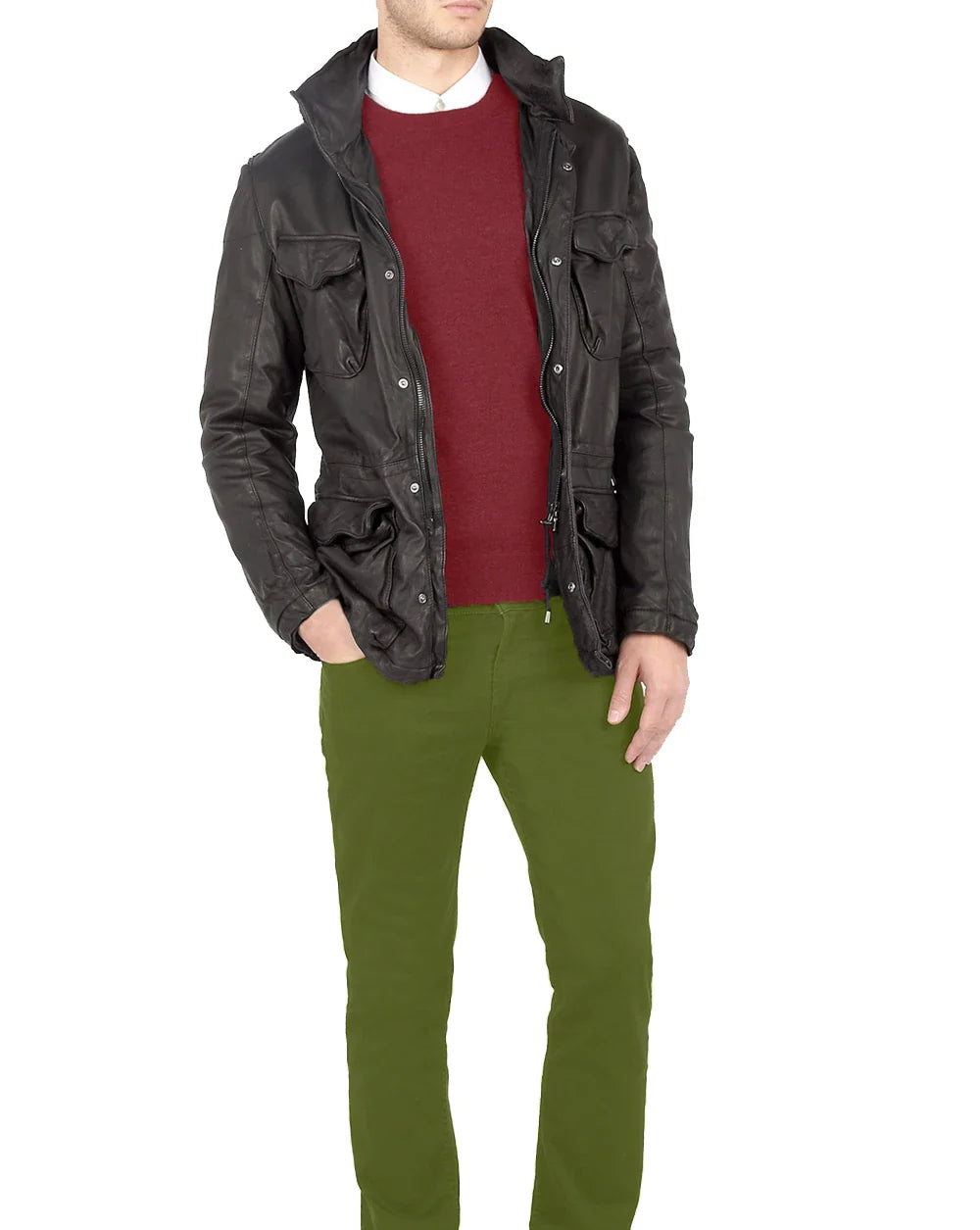 Shop Los Angeles Washed Leather Jacket