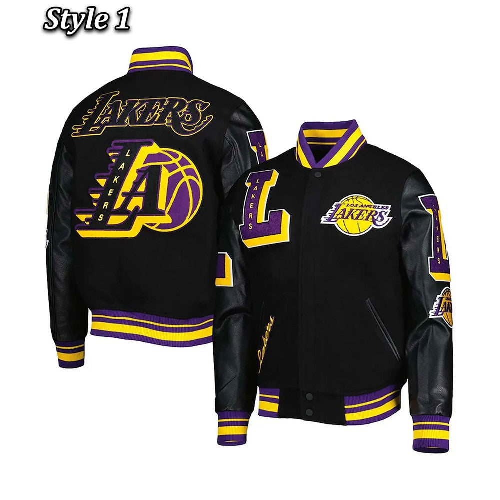 Shop Mash Up Capsule LA Lakers Varsity Jacket