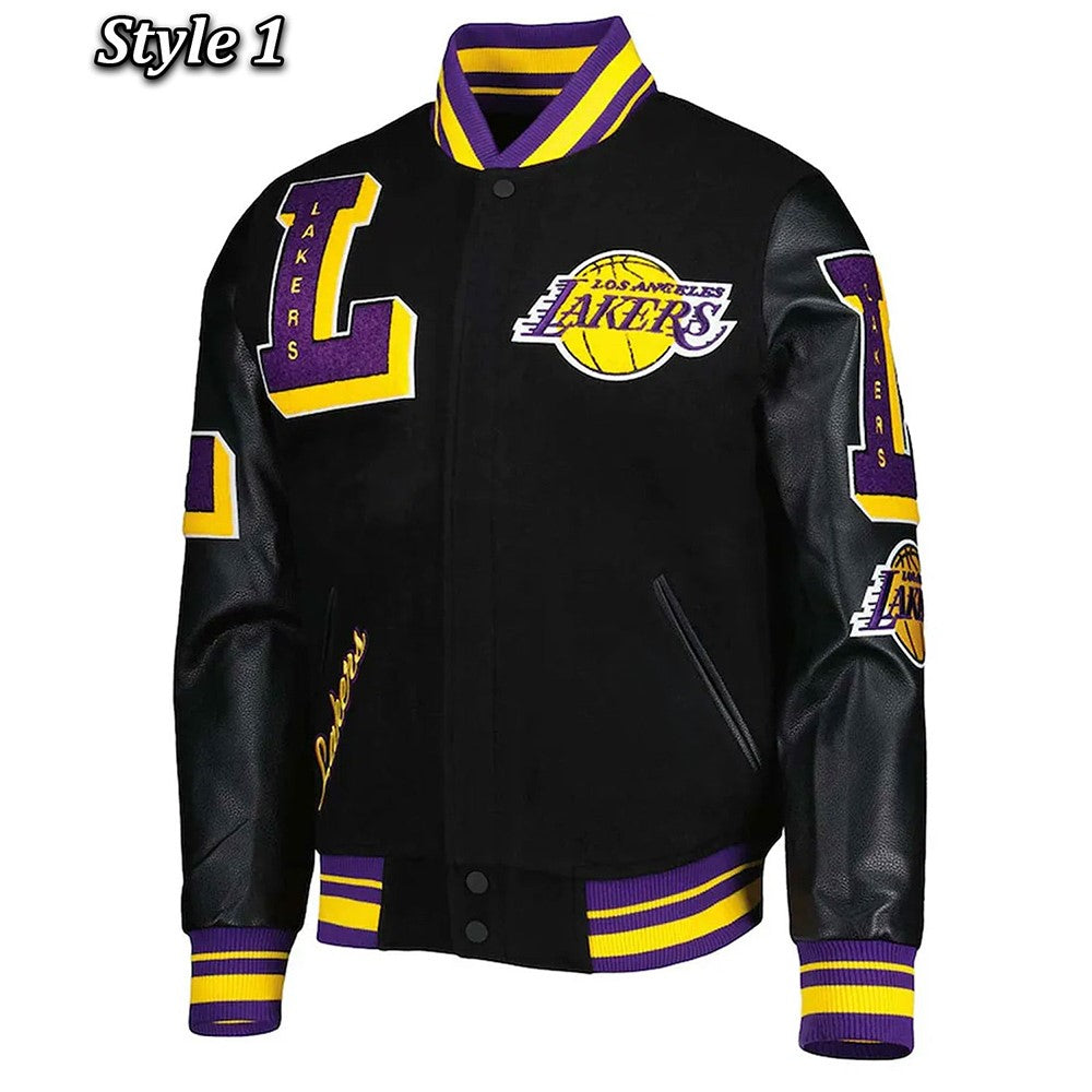 Shop Mash Up Capsule LA Lakers Varsity Jacket