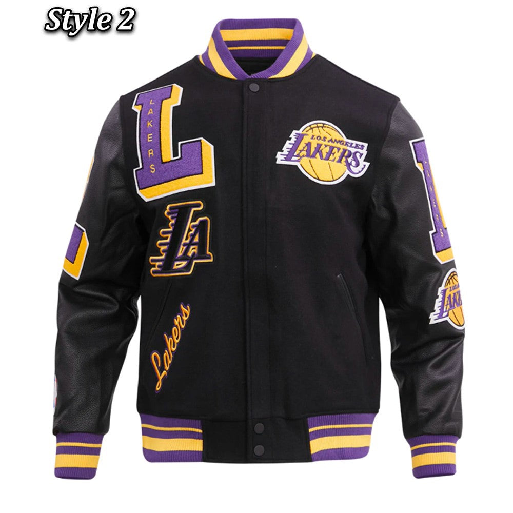 Shop Mash Up Capsule LA Lakers Varsity Jacket