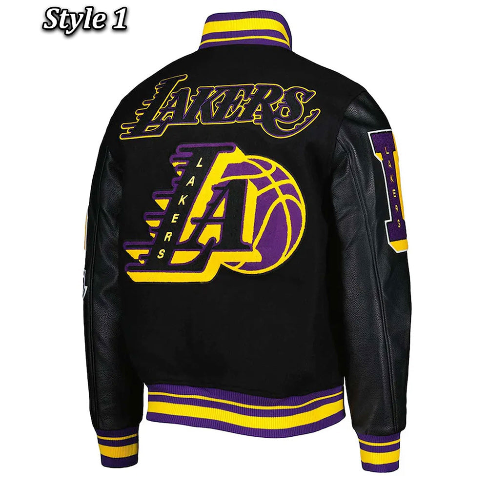 Shop Mash Up Capsule LA Lakers Varsity Jacket